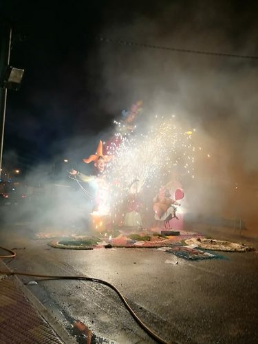 Traca que llega a la falla