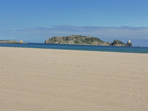 View of the Medes Islands from beach