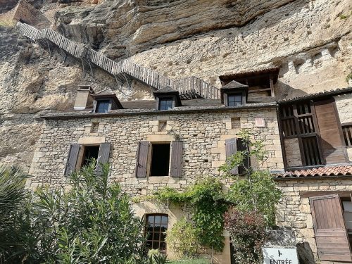 House with stairs on the top