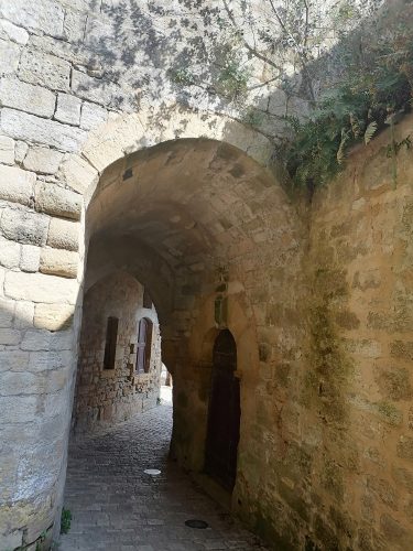 Street via a tunnel