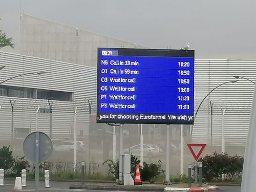Boarding screen