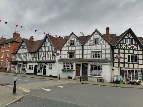 High Street typical houses and shops