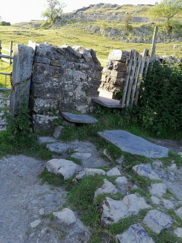 Stone wall door