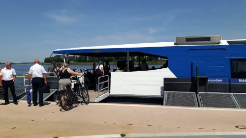 Going inside the ferry
