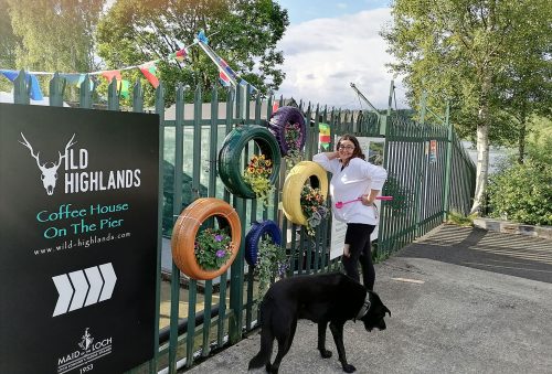 Tyres with flowers
