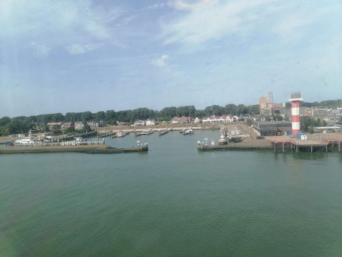 Entrando al puerto en Holanda