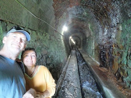 Inside the tunnel