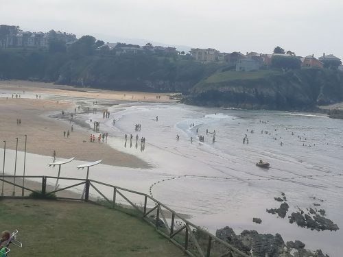 Vista de la playa