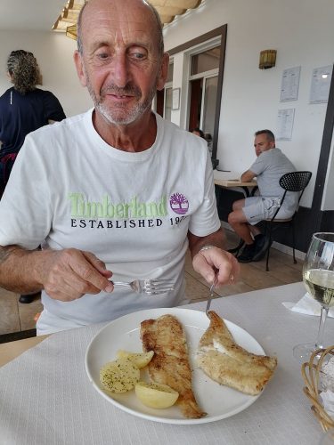 Grilled hake
