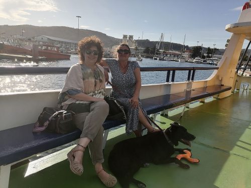 Asha really brave in the boat