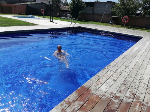Ben en la piscina