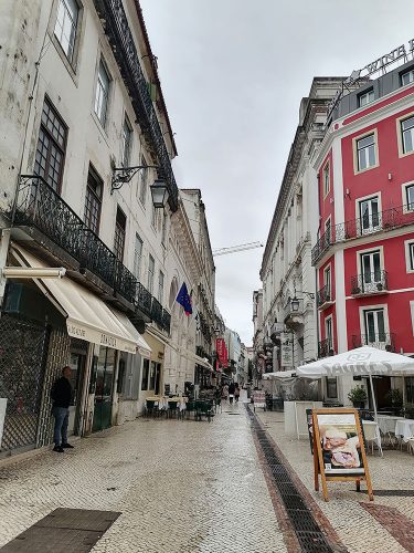 Street where we had lunch