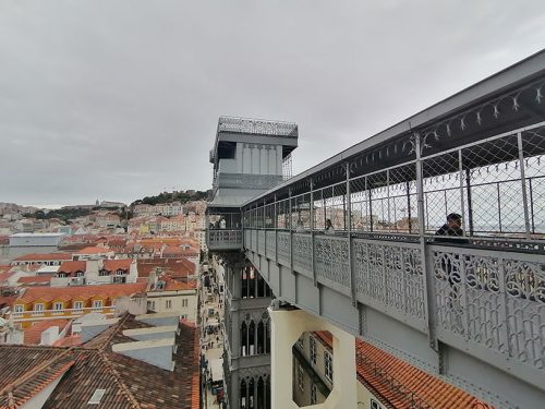 On the top of the lift