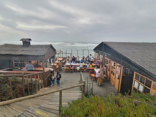 Beach bar on Farol beach