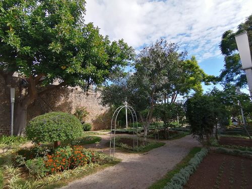 Garden inside the castle