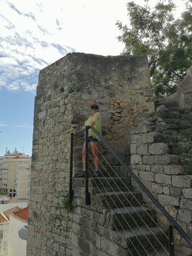 On the wall