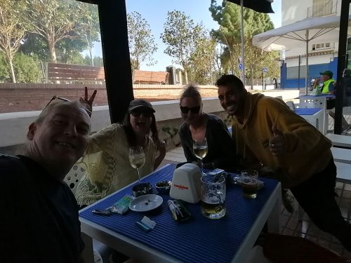 Ben, yo, Elena y David