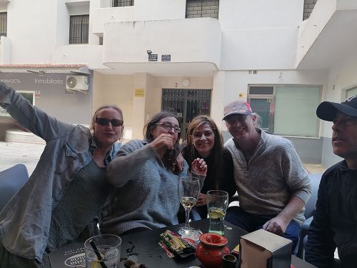 Elena, yo, Begoña, Ben y Paulo