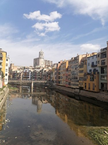 View of the houses and Cathedral