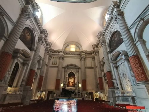 Interior of the church