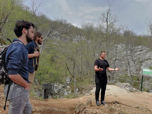 Marko our guide and the French boys