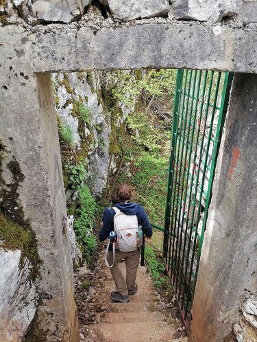 Going down to the Cave entry