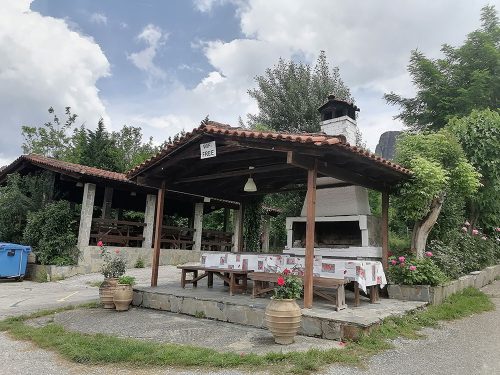 BBQ and sitting area