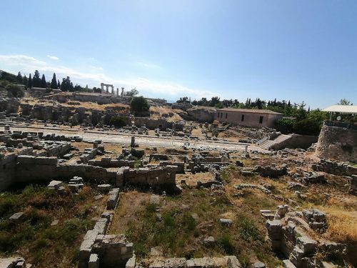 View of the ruins