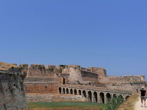 Raised stone bridge to enter the Fortress
