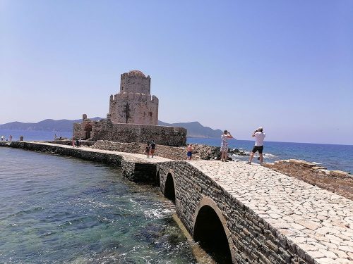 Crossing to the tower