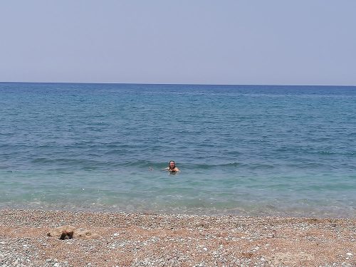 Enjoying the sea
