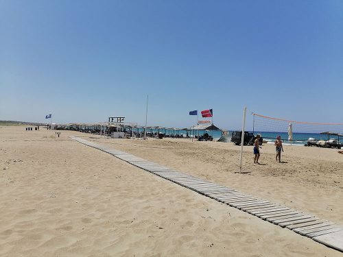 Arriving at the beach