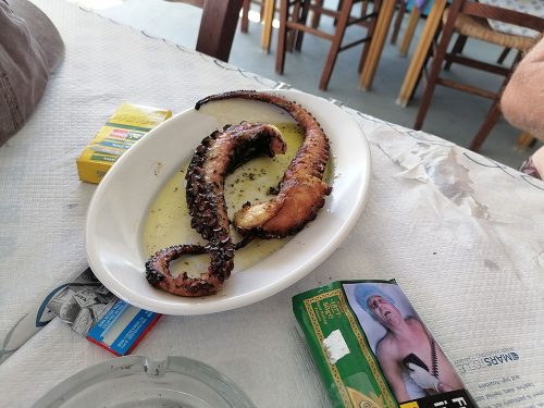 Grilled octopus