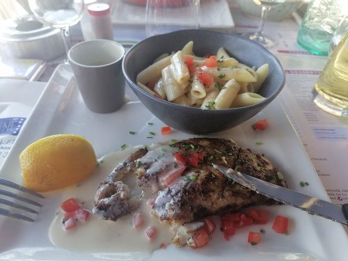 John Dory with coconut sauce
