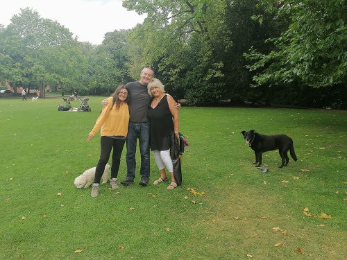 Isabella (Ben's mum's dog), I, Ben, Janet and Asha
