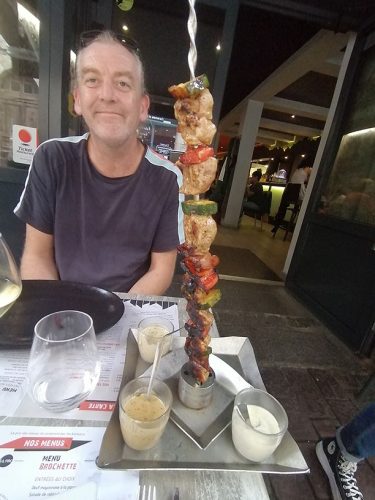 Giant Skewer with 3 sauces