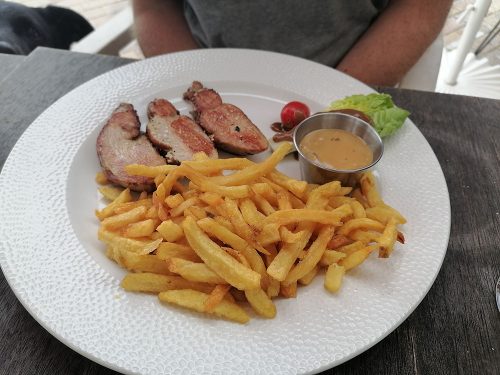 Fillet Mignon with fries and mushroom sauce