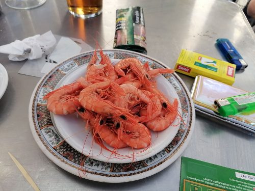 Prawns from Huelva