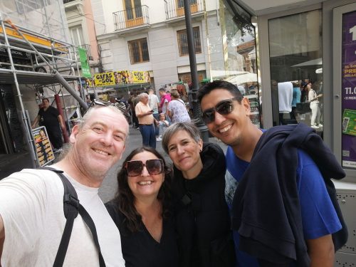 With our friends, Fina and Rafa