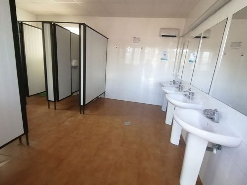 Toilets and showers