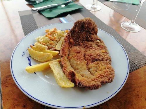Breaded pork chop
