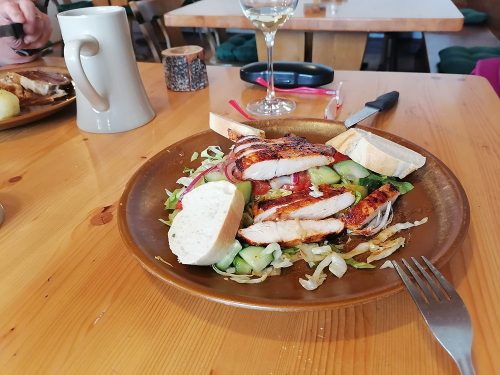 Salad with chicken