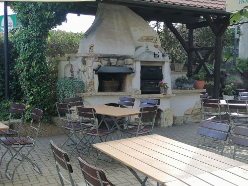 Barbecue on the beer garden