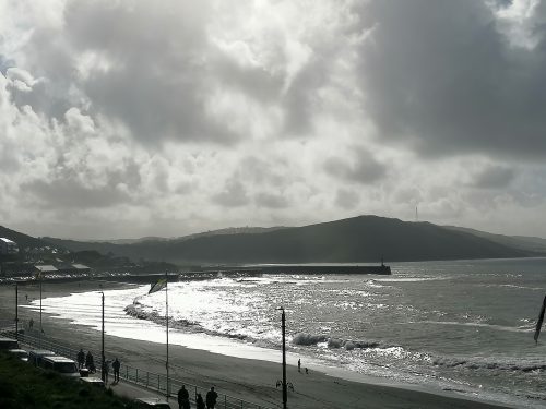 Vista de la playa
