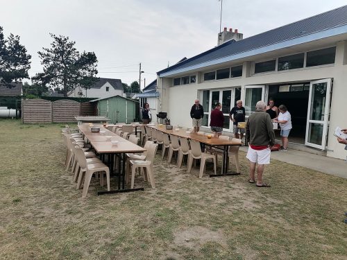 Inviting us to a drink