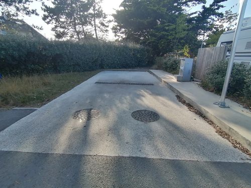 Zona de vaciad de aguas grises y negras