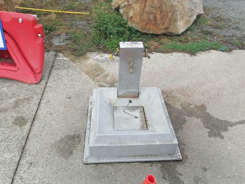 Emptying for chemical toilet