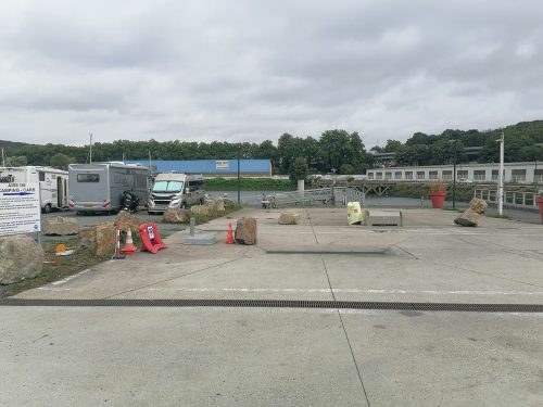 Grey and black water discharge area