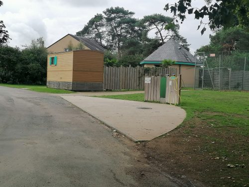 Área para llenar y vaciar aguas