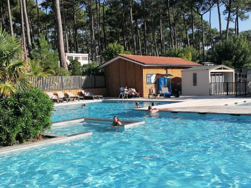 Enjoying the jacuzzi